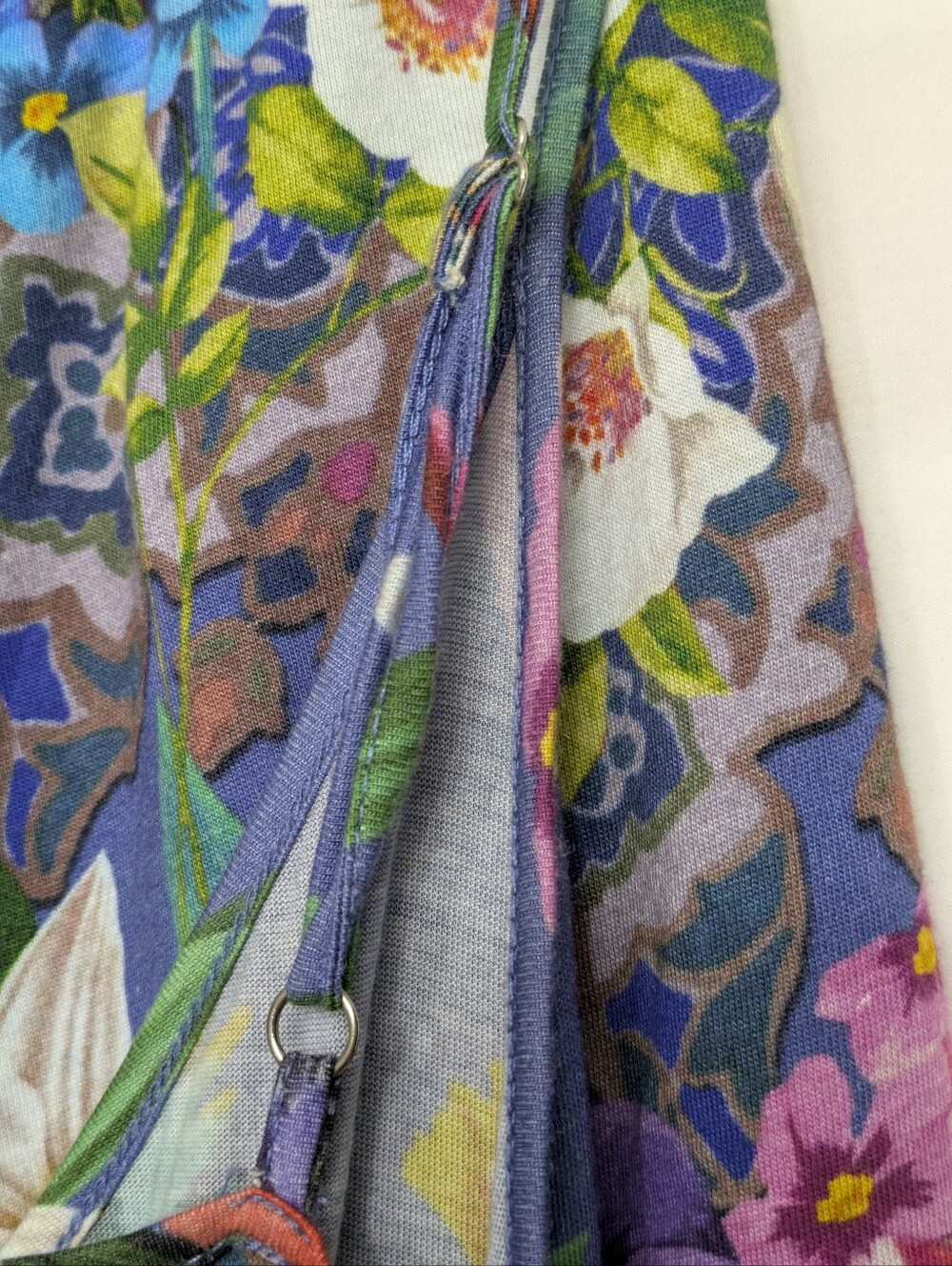 Johnny Was L Floral Pima Cotton Modal Cami Shorts Lounge Set - Picture 6 of 8